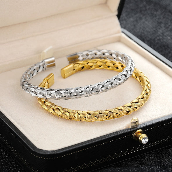 INITIO Handcrafted Knit Cuff Bracelet