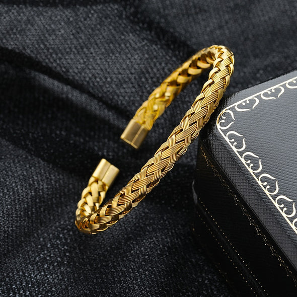 INITIO Handcrafted Knit Cuff Bracelet