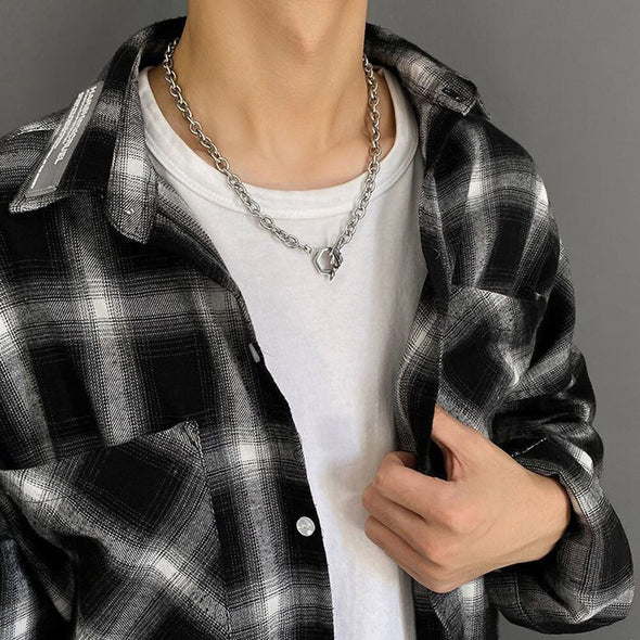 INITIO Bolt Hex Pendant Necklace