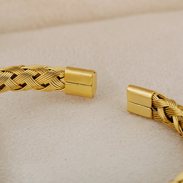 INITIO Handcrafted Knit Cuff Bracelet