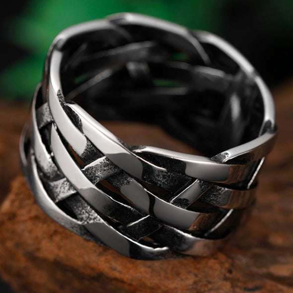INITIO Woven Weave Ring