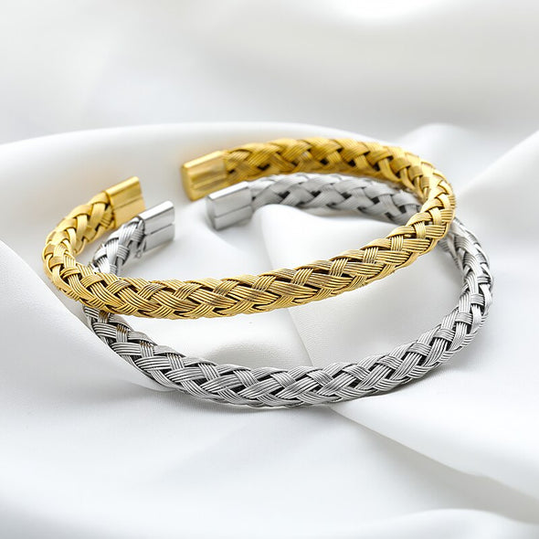 INITIO Handcrafted Knit Cuff Bracelet
