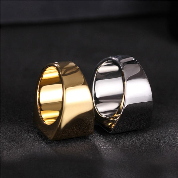 INITIO Black Onyx Square Ring
