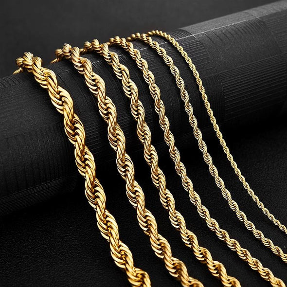 INITIO Twist Rope Chain Necklace