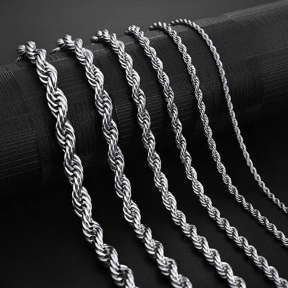 INITIO Twist Rope Chain Necklace