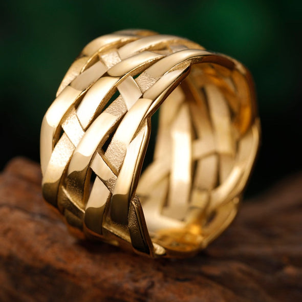 INITIO Woven Weave Ring