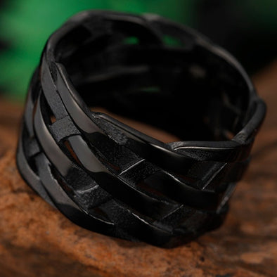 INITIO Woven Weave Ring