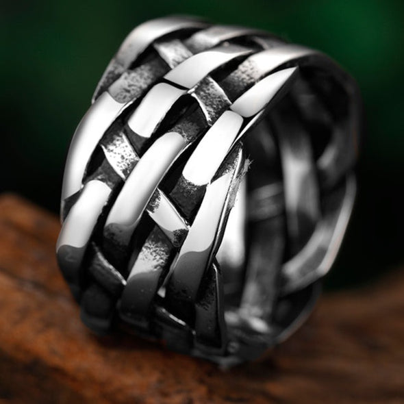 INITIO Woven Weave Ring