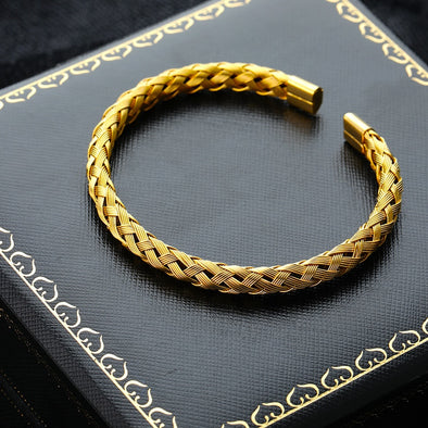 INITIO Handcrafted Knit Cuff Bracelet