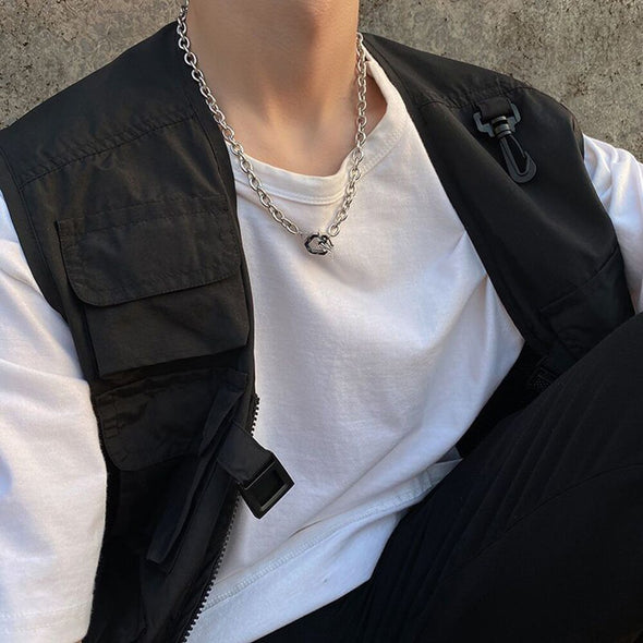 INITIO Bolt Hex Pendant Necklace