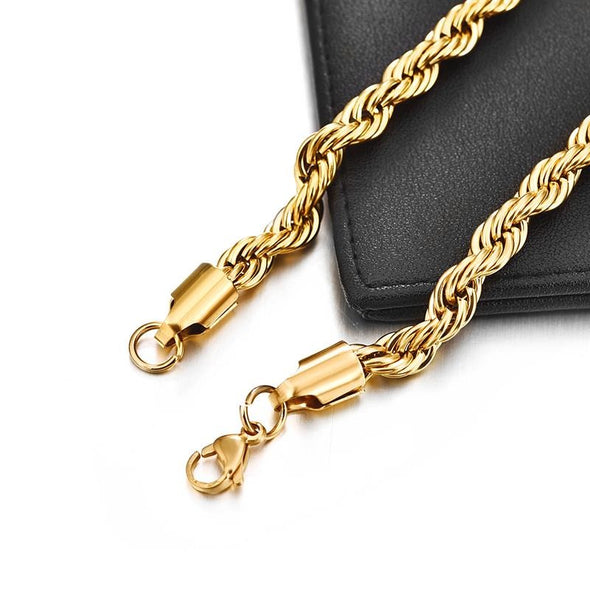 INITIO Twist Rope Chain Necklace