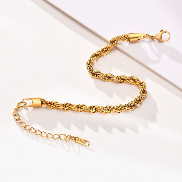INITIO Twist Rope Chain Bracelet