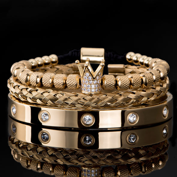 INITIO Crystal Royal Charm Bracelet Set