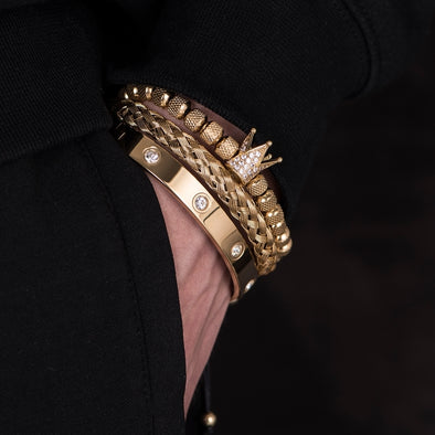 INITIO Crystal Royal Charm Bracelet Set